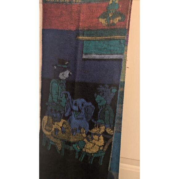 Yogi Bear & Boo Boo Scarf w/ fringe edges, soft (acrylic), novelty, picnic, rare - Picture 5 of 8